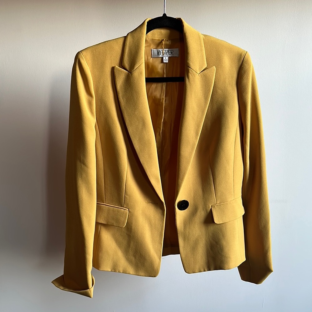 Kasper Women's Yellow Blazer